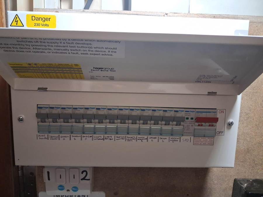 Residential care homes: New 14-way consumer unit with RCBOs and surge protection