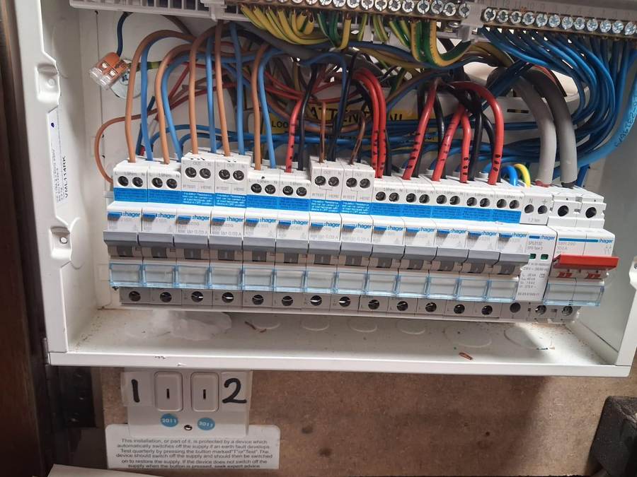 Residential care homes: New 14-way board wired, tested and labelled