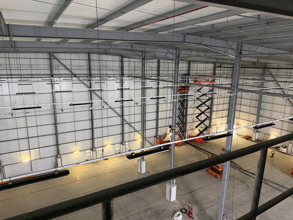 Project Vanilla: High-bay lighting along the gantry