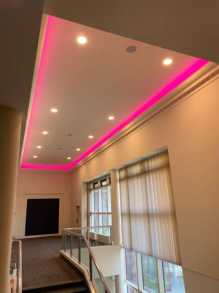 Towngate Theatre: Stairwell feature lighting
